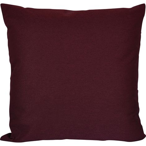 Set 3 cuscini arredo 65x65 sfoderabili per divani Nettuno - Bordeaux