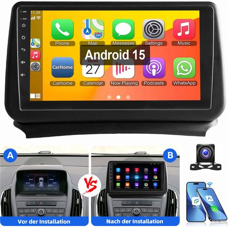 Pour Opel Zafira Tourer C 2011-2016 Autoradio Android 15 GPS RDS BT CarPlay 1+32G CAM
