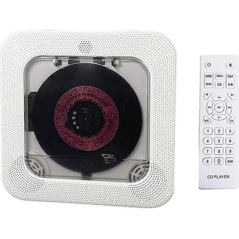 Lecteur CD portable avec haut-parleurs HiFi Bluetooth, écran LED et télécommande infrarouge. (1/5)