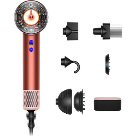 Sèche-cheveux Dyson Supersonic Nural HD16 – Technologie brosse coiffante – Débit d'air 13,3 L/s – Longueur câble 2,62 m – 1600 W