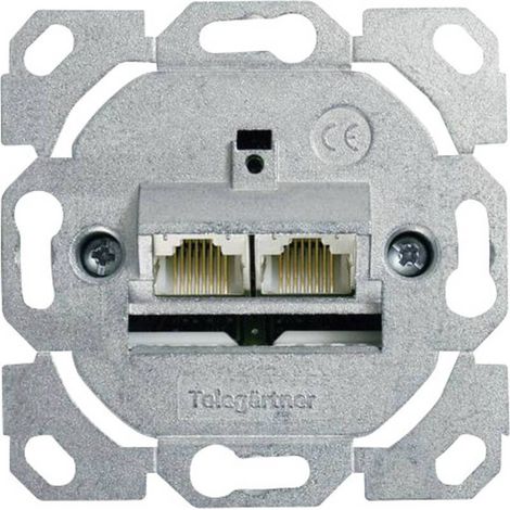 [NEUWERTIG] B-Ware Telegärtner Netzwerkdose Anschlussdose CAT 6a Unterputz Brüstungskanal Einsatz (1/2)