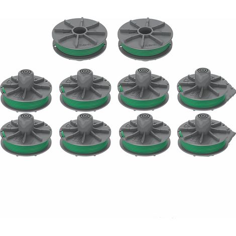 Paquete de 10 piezas, Bobina de hilo de corte: bobina para recortadora turbo/recortadora de bordes, art. n.° 9811 (5309-20) (1/2)