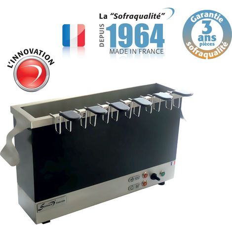 Cuiseur à oeufs - Sofracolor - 6 oeufs - Noir / Inox - 230 V - long. 504 mm - Sofraca (1/5)