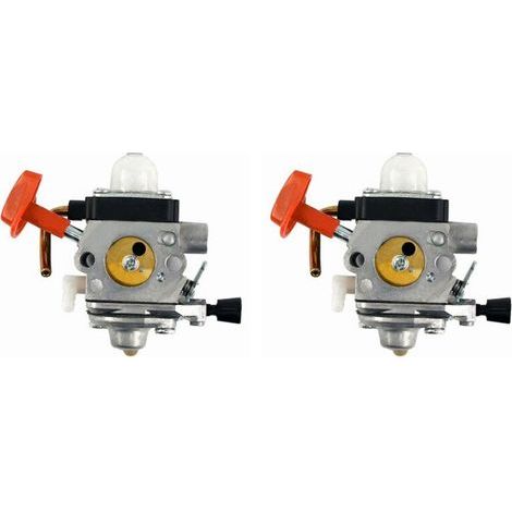 Deux carburateurs compatibles avec les modèles FS 130, HT 130, HT 131, 130, FS130, FS130R, FR130T, HT130, HT131, KM130 et KM130R, de remplacement Zama C1Q-S173. (1/5)