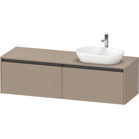 Duravit Ketho.2 Konsolenwaschtischunterbau, Beckenausschnitt (1/2)