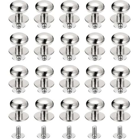 Pack of 20 12 mm Ball Head Nail Belts Silver (1/5)
