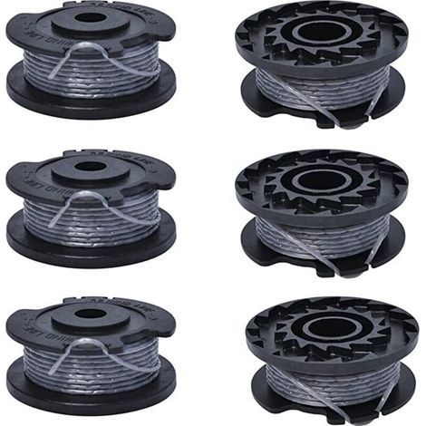 Carrete de repuesto para cortacésped, 1,6 mm de diámetro, 6,1 m de longitud. Compatible con desbrozadoras inalámbricas de 18 a 26 pulgadas. (1/4)