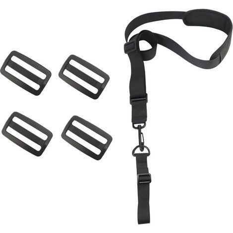 Brush Cutter Harness Adjustable Shoulder Straps Professional Universal Harness Nylon Trimmer Shoulder Strap for Brush Cutter, Lawn Mower (Comes with 4 Replacement Buckles (1/5)