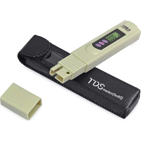Misuratore LCD TDS-3 per tester di qualità dell'acqua potabile, misuratore di temperatura digitale PPM, analizzatore a penna per la misurazione dell'acqua potabile, idroponica, acquario, piscina e spa (1/4)