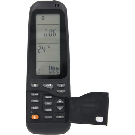 Télécommande Universelle pour Climatiseur Electra/Airwell/Emailair/Elco RC-3, Air Conditioner Télécommande de Remplacement - Noir (1/4)