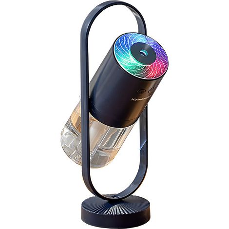 Humidificateur À Brouillard Froid - Humidificateur Portable USB Mini Avec Éclairage LED 7 Couleurs - Pour Chambre À Coucher Bureau Voiture Voyage - 5 H / 10 H Minuterie - 1 Pièce (1/5)
