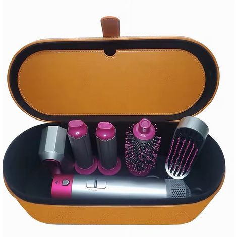 TRADE SHOP - Asciugacapelli 5 In 1 Set Spazzole Capelli Pettine Ad Aria Calda Arricciacapelli - (1/5)