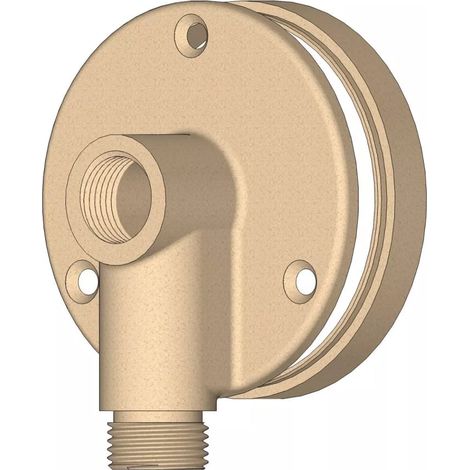 Applique pour robinet de jardin à visser Mâle 1/2" (15/21) pour raccordement cuivre protégé du gel - Coloris Sable - Anquier