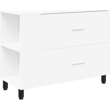 Bathroom Vanity Unit White 80 x 35 x 60 cm Engineered Wood vidaXL