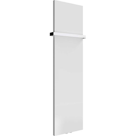 Reina Slimline Vertical Designer Radiator 1470mm H x 400mm W Textured Matt White (1/5)