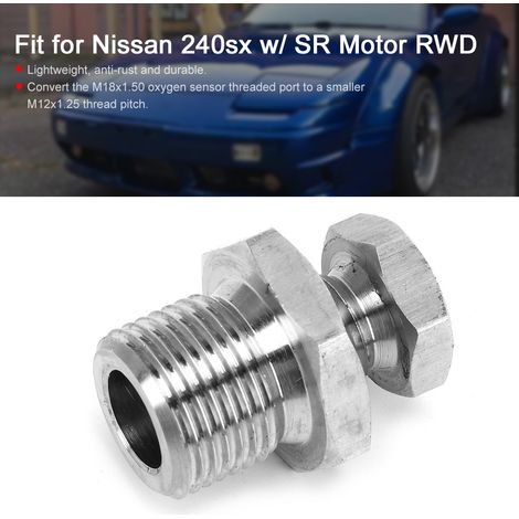 Adaptateur Réducteur de Bouchon O2 M18 x 1.50 vers M12 x 1.25 Compatible Silvia S13 S14 (1/5)