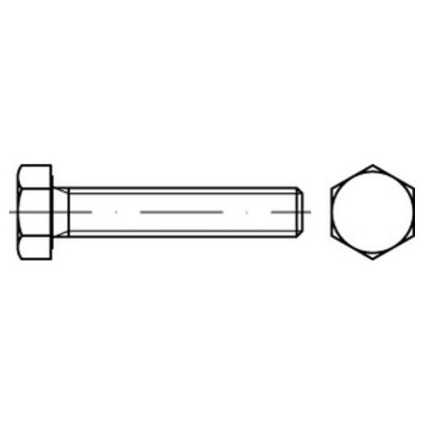 ISO 4017 8.8 U M 12 x 75 feuerverzinkt, Gew.tol. 6h tZn S 50 Stk