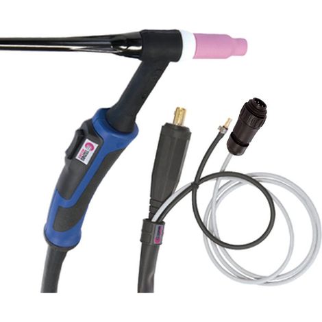 GYS 046177 ANTORCHA TIG GRIP SR26 DB - AIRE - 8m - CONECT. 35/50 + Ficha 7pts
