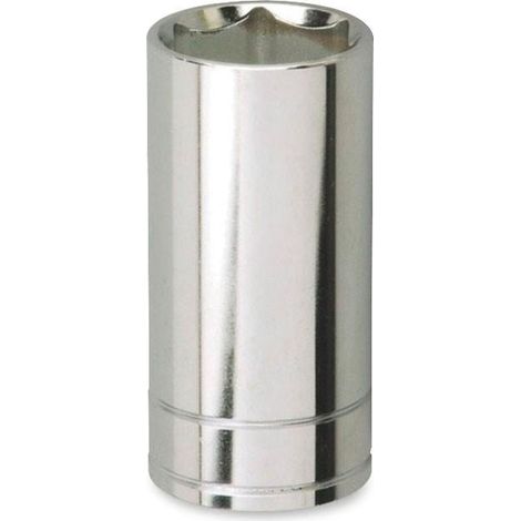 LLAVE VASO CUADRADILLO 1/4 BOCA HEXAGONAL SERIE LARGA (1/2)