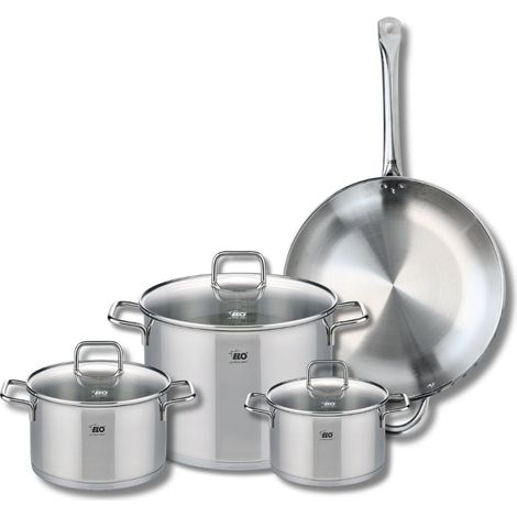 Set de 1 Poêle de cuisson 32 cm et 3 faitouts 16, 20 et 26 cm Elo Profi Citrin (1/5)