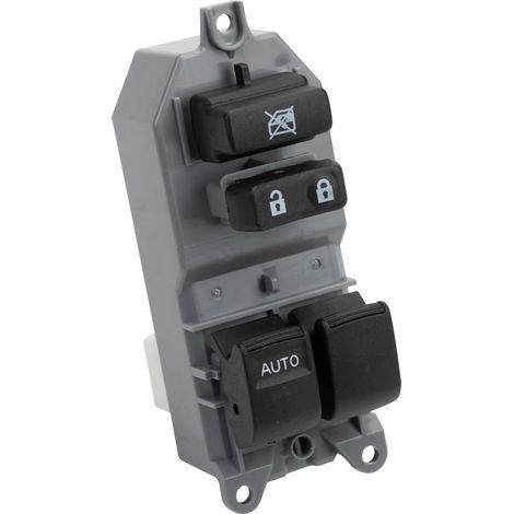 Bouton interrupteur lève-vitre côté conducteur 84820-0D100 compatible avec Yaris II 2005-2011, Noir, Bouton-poussoir, ON-NONE-ON (1/5)