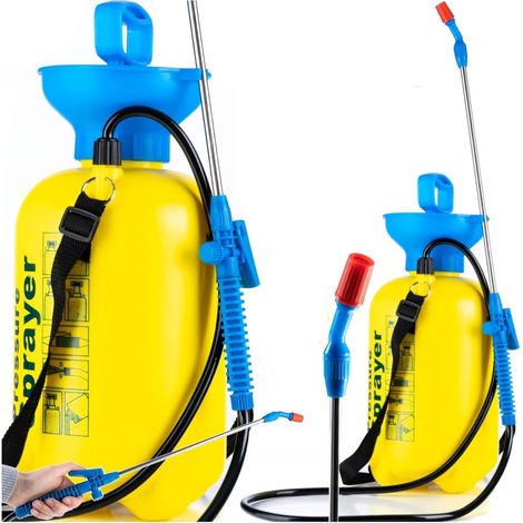 Pulverizador manual de jardín de 5 litros con lanza larga. (1/5)
