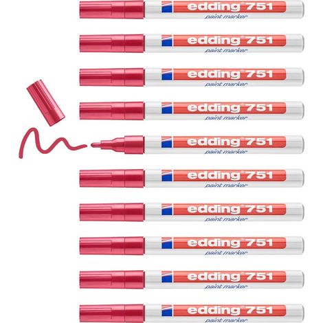 Edding 751 Rosso 10 pz (1/4)