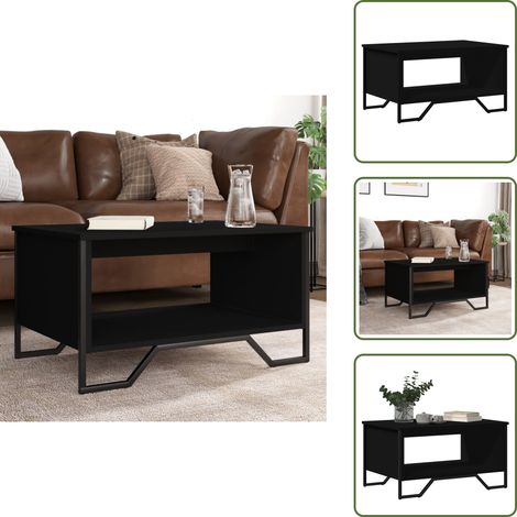 vidaXL Couchtisch Schwarz 75x51x40 cm Holzwerkstoff (1/5)