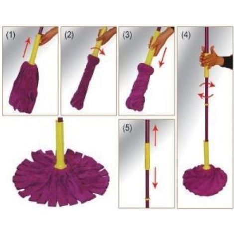 Balai microfibre TWIST MOP essorage facil Essor… (1/2)