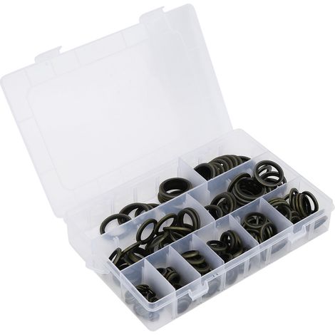Kit de 180 joints et rondelles pour vis de vidange d'huile M6-M24 avec bague d'étanchéité collée