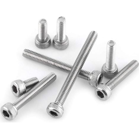 Vis Boulon Hexagonale à Tête Cylindrique Coffret 160Pcs en Acier Inoxydable 304 M3 x 6/8/10/12/16/20/25/30mm (1/5)