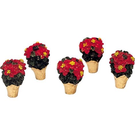 Poinsettias Set of 5 Réf. 34970