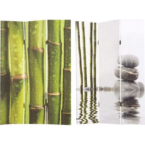Paravento stampa 3 ante bambu cm 120,6x2,5xh180,6x2,5xh180