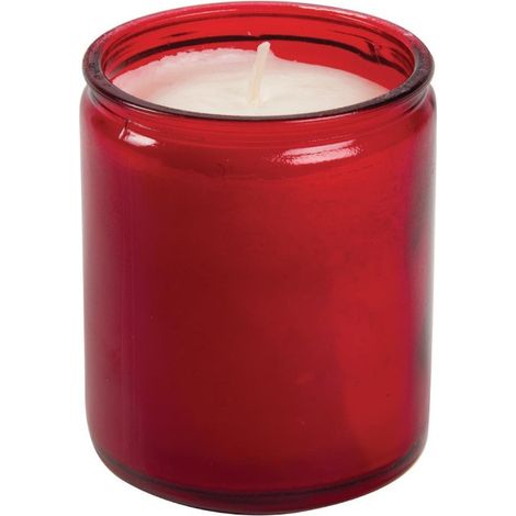 Bougies-verre Starlight rouges (lot de 8) - BOLSIUS (1/2)