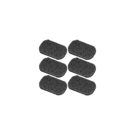 Set di 6 scatole porta sapone, dimensioni 4,5 x 3 pollici, colore grigio scuro. - Crezuo