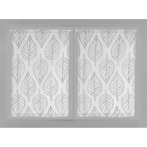 Paire de brise bise 60x90 MAUD gris (1/2)