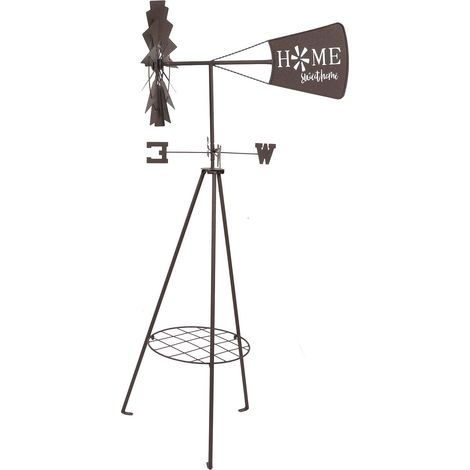 Support à plantes rotatif multifonctionnel en forme de moulin à vent de jardin, idéal pour une utilisation en extérieur (1/5)