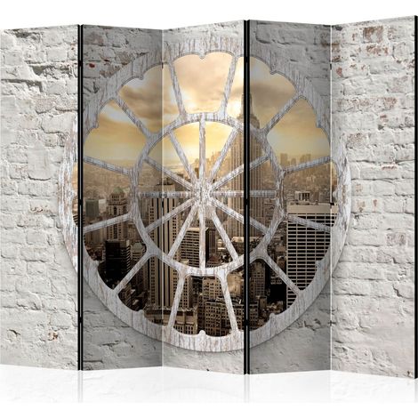 Paravento - New York: A View through the Window II [Room Dividers] - 225x172 (1/4)