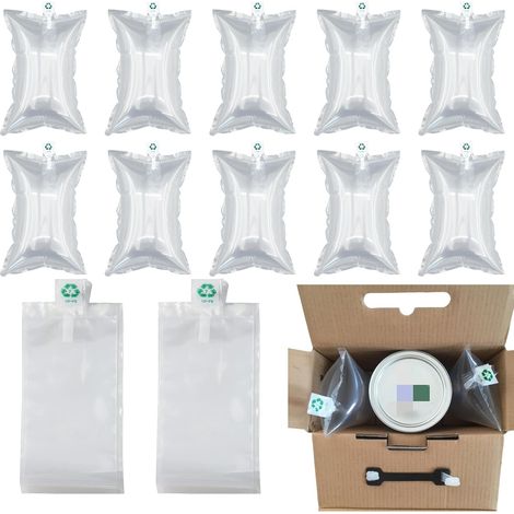Expanded Foam Cushions, 200pcs Bubble Cushions, Bubble Cushion with Air Pump, Inflatable Cushions, Air Cushions for Transport Packaging, for Cosmetic Packages, Glass (1/5)