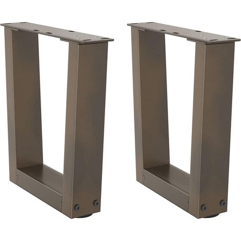 Couchtischbeine V-Form 2 Stück Naturstahl 30x(30-31,3) cm Stahl
