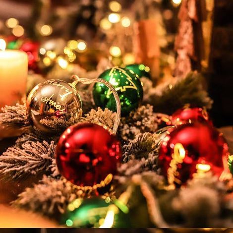 Guirlande lumineuse LED de Noël boules métallisées, éclairage d'ambiance pour décoration festive S38 (1/5)