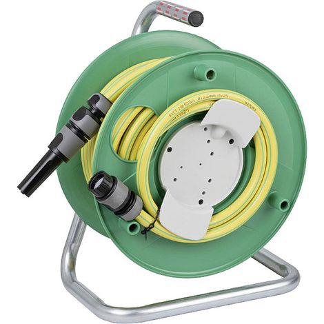 Brennenstuhl 1237130 WS32 Avvolgitubo da giardino 20 m 1/2 pollice 1 pz. Verde, Giallo (1/4)