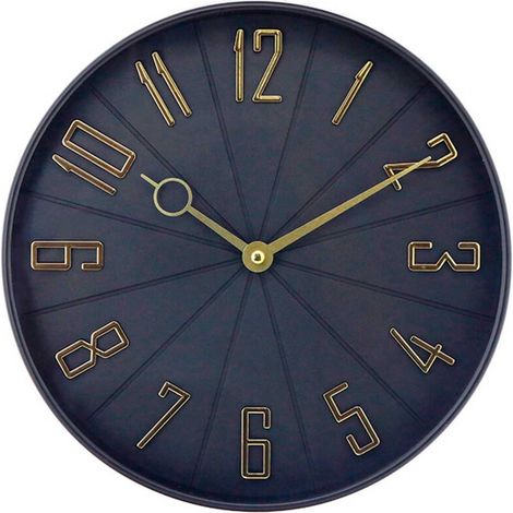 Horloge murale vintage noir/doré Ø27,3 cm Thinia Home - Horloge murale vintage noir/doré Ø27,3 cm Thinia Home (1/5)