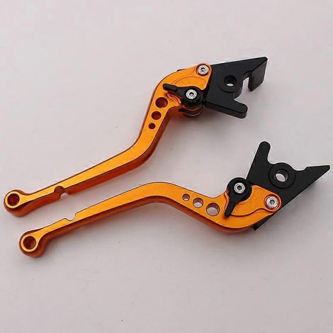 Compatible avec les poignées de frein des motos MOTO GUZZI CALIFORNIA Custom/Touring/Classic (longues, orange) (1/5)