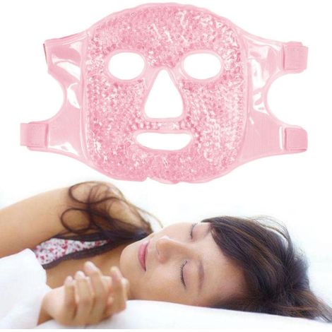 Masque facial rafraîchissant en gel froid, pack de gel froid pour le visage, compresse chaude et froide confortable (1/5)