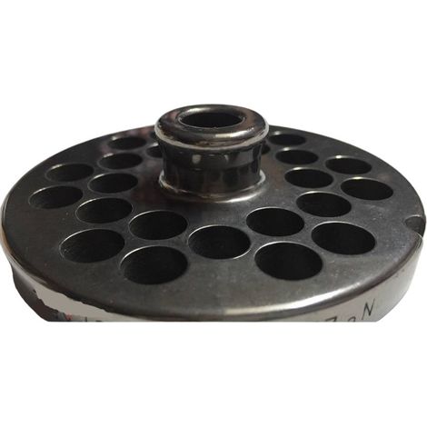 Salvinox piastra con mozzo per tritacarne 22 foro 10 ,acciaio inox auto affilanti qualità professionale