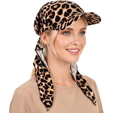 Pañuelo para la cabeza de mujer — Con visera — Preanudado — Gorra ligera (1/5)