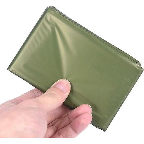 Couverture de sauvetage légère et imperméable pour l'extérieur, film thermique, couverture de premiers secours spatiale dorée, couverture militaire (1/5)