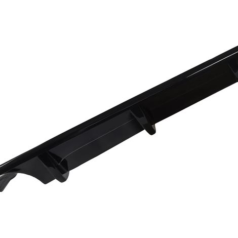 Diffuseur de pare-chocs arrière, Remplacement direct, Amélioration sportive, Noir Brillant (1/2)