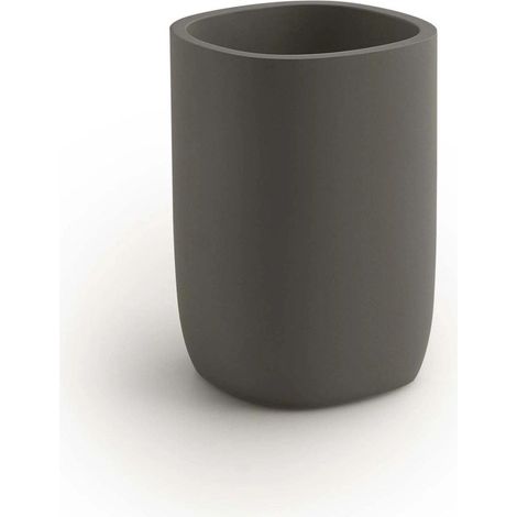 GEDY Portaspazzolini Da Appoggio Ylenia Gun Metal (1/2)